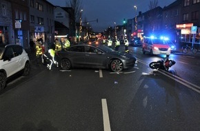 Polizei Aachen: POL-AC: Motorradfahrer bei Unfall verletzt