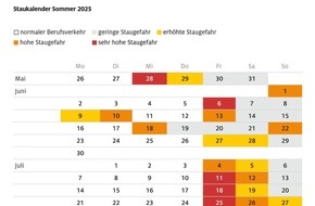 ADAC: Reise clever planen: Brückentage 2025 nutzen und Ferienstarts vermeiden / Stauwochenenden besser meiden / Alle Ferienstarts auf einen Blick