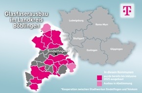 Deutsche Telekom AG: Telekom bleibt treibende Kraft beim Glasfaserausbau im Landkreis Böblingen