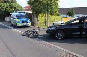 Polizei Rheinisch-Bergischer Kreis: POL-RBK: Rösrath - Pedelecfahrer von Pkw erfasst