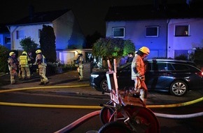 Feuerwehr Pulheim: FW Pulheim: Garagenbrand in Pulheim-Brauweiler
