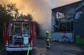 Feuerwehr Ratingen: FW Ratingen: Cobra-Schneidlöschsystem im Kreis Unna im Einsatz