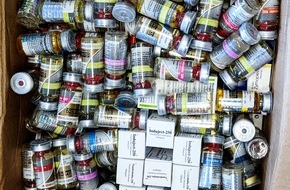 Zollfahndungsamt München: ZOLL-M: Große Schmuggelmenge Dopingmittel beschlagnahmt.
