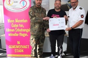 Polizeiinspektion Wilhelmshaven/Friesland: POL-WHV: Gemeinsame Spendenübergabe an den Elternverein für krebskranke Kinder