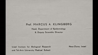 „Marcus Klingberg – Im Auftrag des KGB“: The HISTORY Channel mit Doku-Premiere zum israelischen Wissenschaftler, der für die Sowjetunion spionierte