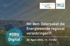 Deutsche Bundesstiftung Umwelt (DBU): DBU: Die Energiewende regional voranbringen