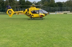 Feuerwehr Datteln: FW Datteln: Hubschrauberlandung nach Balkonsturz