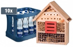 VILSA-BRUNNEN Otto Rodekohr GmbH: Gemeinsam für die Artenvielfalt: Mit VILSA Insektenhotel gratis sichern und bedrohten Wildbienen & Co. ein Zuhause schenken + 6 Tipps, wie Sie Ihren Garten & Balkon insektenfreundlich machen