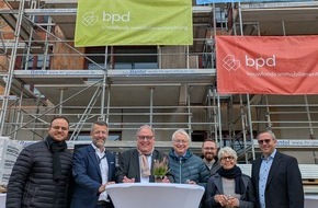 BPD Immobilienentwicklung GmbH: BPD feierte Richtfest in Reutlingen-Betzingen: 39 Wohnungen im ersten Bauabschnitt des Projekts b.Heppy