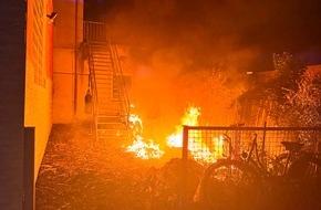 Feuerwehr Datteln: FW Datteln: Gewerbebrand am M&ouml;llerskamp
