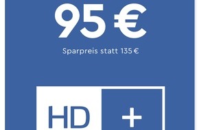 HD PLUS GmbH: Kombivoucher HD+ Verlängerung inklusive HD+ ToGo: Ab Juli im Handel und im Webshop