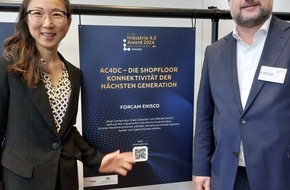 Forcam Enisco GmbH: Konnektivität 4.0: Lösung AC4DC ausgezeichnet