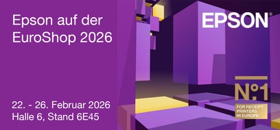 EPSON Deutschland GmbH: Epson auf der EuroShop 2026: L&ouml;sungen f&uuml;r den Handel und das Gastgewerbe