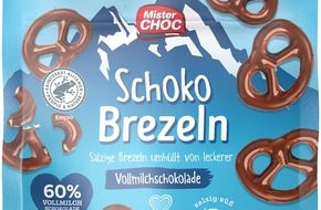 Lidl: Der ungarische Hersteller Felföldi Édességgyártó Kft. informiert über einen Warenrückruf des Produktes "MisterChoc Schoko Brezeln, 140g"