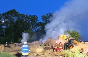 Polizeipräsidium Neubrandenburg: POL-NB: Brand von mehreren Heuballen in Grammendorf bei Tribsees