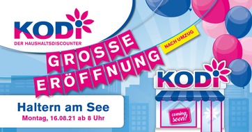 KODi Diskontläden GmbH: Große Wiedereröffnung nach Umzug in Haltern am See!