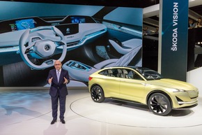 SKODA auf der IAA in Frankfurt mit drei attraktiven SUVs und der Studie VISION E (FOTO)