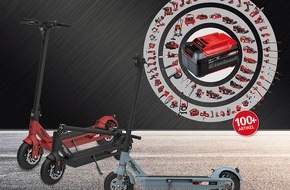 Einhell Germany AG: Einhell and GOVECS bring electric kick scooter with Power X-Change onto the market