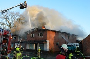 Kreisfeuerwehrverband Rendsburg-Eckernförde: FW-RD: Update zu: Grossfeuer Elsdorf-Westermühlen (Kreis Rendsburg-Eckernförde)