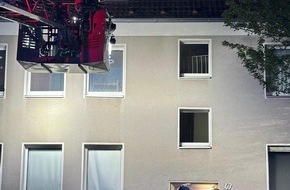 Feuerwehr Essen: FW-E: Kellerbrand in einem Mehrfamilienhaus - Treppenraum verraucht
