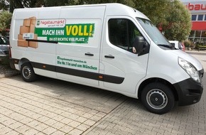 Europcar Mobility Group: Exklusives Angebot für Kunden: "Van Sharing by Ubeeqo" kooperiert mit hagebaumarkt in München