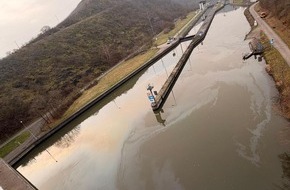 Polizeipr&auml;sidium Einsatz, Logistik und Technik: PP-ELT: Gew&auml;sserverunreinigung auf der Saar