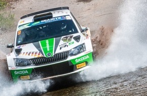 Skoda Auto Deutschland GmbH: Rallye Polen: Fabian Kreim geht als Spitzenreiter in den SKODA Dreikampf um den U28-Titel