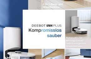 ECOVACS ROBOTICS CO., Ltd: Deebot N10 Plus: kompromisslos sauber / Der neueste DEEBOT der N Serie kombiniert eine um +87 % verbesserte Saugleistung und hochpräzise Kartierung für eine perfekt zugeschnittene Reinigung