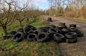 Polizeipräsidium Mainz: POL-PPMZ: 120 Autoreifen in der Gemarkung verteilt