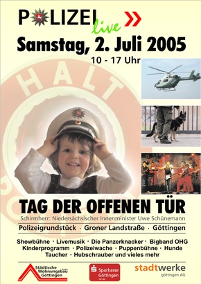 POL-GOE: Tag der offenen Tür bei der Göttinger Polizei am Samstag, 2. Juli 2005