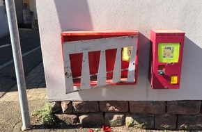 Polizeidirektion Pirmasens: POL-PDPS: Kaugummiautomat an der Ecke Enggasse/Herzogstraße aufgebrochen