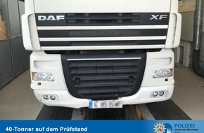 Polizei Köln: POL-K: 210908-1-BAB/GM Kühllaster mit technischen Mängeln aus dem Verkehr gezogen - Fahrer verstößt gegen Lenk-und Ruhezeiten
