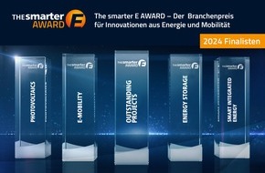 The smarter E Europe: The smarter E AWARD 2024: Finalisten zeigen wegweisende Lösungen für eine erneuerbare Energieversorgung 24/7