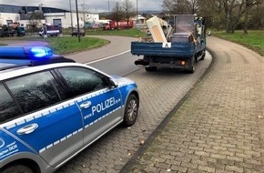 Polizeipräsidium Trier: POL-PPTR: Polizei kontrolliert Schwerverkehr im Stadtgebiet Trier Festnahme