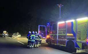 Feuerwehr Mülheim an der Ruhr: FW-MH: Verkehrsunfall A 40 Höhe AS Mülheim an der Ruhr Styrum
