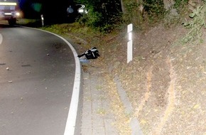 Polizei Rheinisch-Bergischer Kreis: POL-RBK: Leichlingen - junger Motorradfahrer in der Nacht gestorben