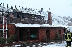 Polizeiinspektion Rotenburg: POL-ROW: ++ Basdahl: Brand eines Einfamilienhauses ++