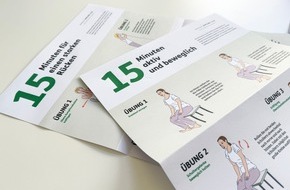 Deutsche Rheuma-Liga Bundesverband e.V.: Neue Bewegungsposter der Deutschen Rheuma-Liga / 15 Minuten für mehr Aktivität im Alltag