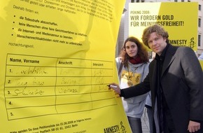 Amnesty International: Peking 2008 als Chance - amnesty international fordert "Gold für Menschenrechte"