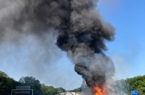 PASt (KvD) - Polizeipräsidium Westhessen: POL-WI: Brennendes Wohnmobil, Gemarkung Limburg, BAB 3, km 107, Fahrtrichtung Köln, Samstag, 21.06.2025, 12:00 Uhr