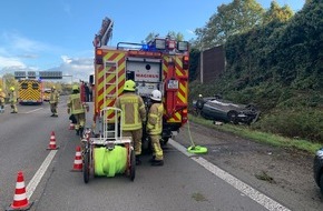 Feuerwehr Ratingen: FW Ratingen: Schwerer Verkehrsunfall Autobahn BAB 3