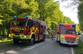 Feuerwehr Mettmann: FW Mettmann: Chirurgischer Notfall und schwerer Verkehrsunfall machen zweimaligen Einsatz eines Rettungshubschrauber notwendig