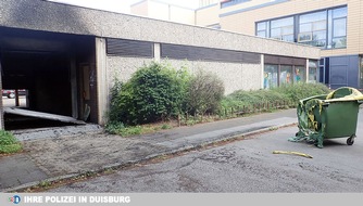 Polizei Duisburg: POL-DU: Bergheim: 10.000 Euro Schaden nach Mülltonnenbrand