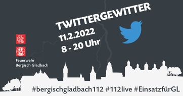 Feuerwehr Bergisch Gladbach: FW-GL: Am Tag des europäischen Notrufs: Feuerwehr Bergisch Gladbach ist beim Twittergewitter live dabei