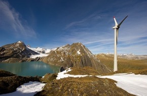 SIG Services Industriels de Genève: Richtfest der höchstgelegenen Windenergieanlage Europas am Gries im Wallis
