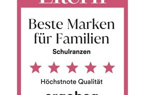 ergobag: ergobag ist Lieblingsmarke 2025 &ndash; Auszeichnung von Eltern (ELTERN-Studie)