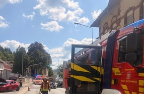 Feuerwehr Plettenberg: FW-PL: Ortsteil Stadtmitte - Verkehrsunfall mit drei PKW