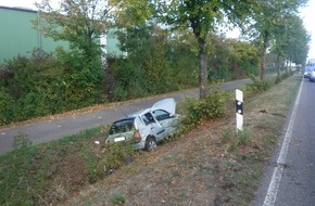 Polizei Düren: POL-DN: Alleinunfall auf der Landstraße