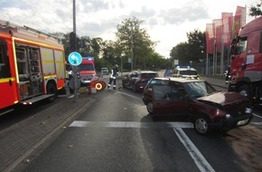 Feuerwehr Mülheim an der Ruhr: FW-MH: Verkehrsunfall auf der Mannesmannallee - drei Verletzte Personen #fwmh