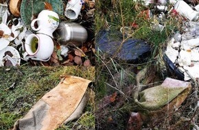 Polizeipräsidium Mittelhessen - Pressestelle Marburg-Biedenkopf: POL-MR: Illegale Müllentsorgung - Polizei bittet um Hinweise